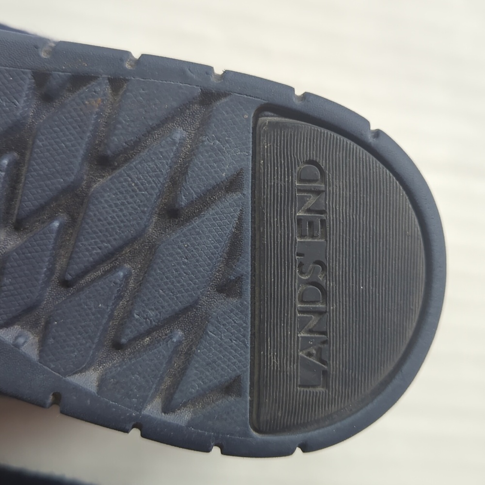 Lands' End Comfort Step Wool Slip-On Loafer Shoe Size 7.5B Blue - Picture 11 of 13